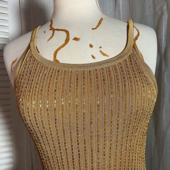 Adrianna Papéll | Women’s | Cardigans | XL | Vintage Gold Beaded Textured 2 Piec - Picture 3 of 6